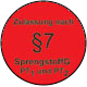 Zulassung nach §7 SprengstoffG