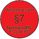 Zulassung nach §7 SprengstoffG